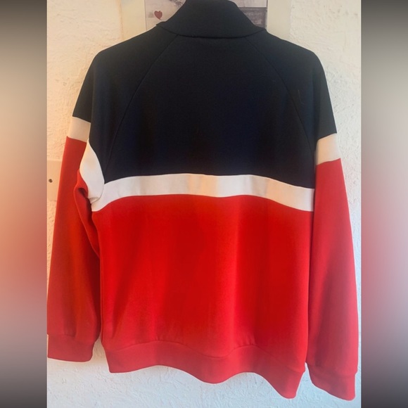 Red white and navy blue Adidas zip up jacket - Picture 3 of 3